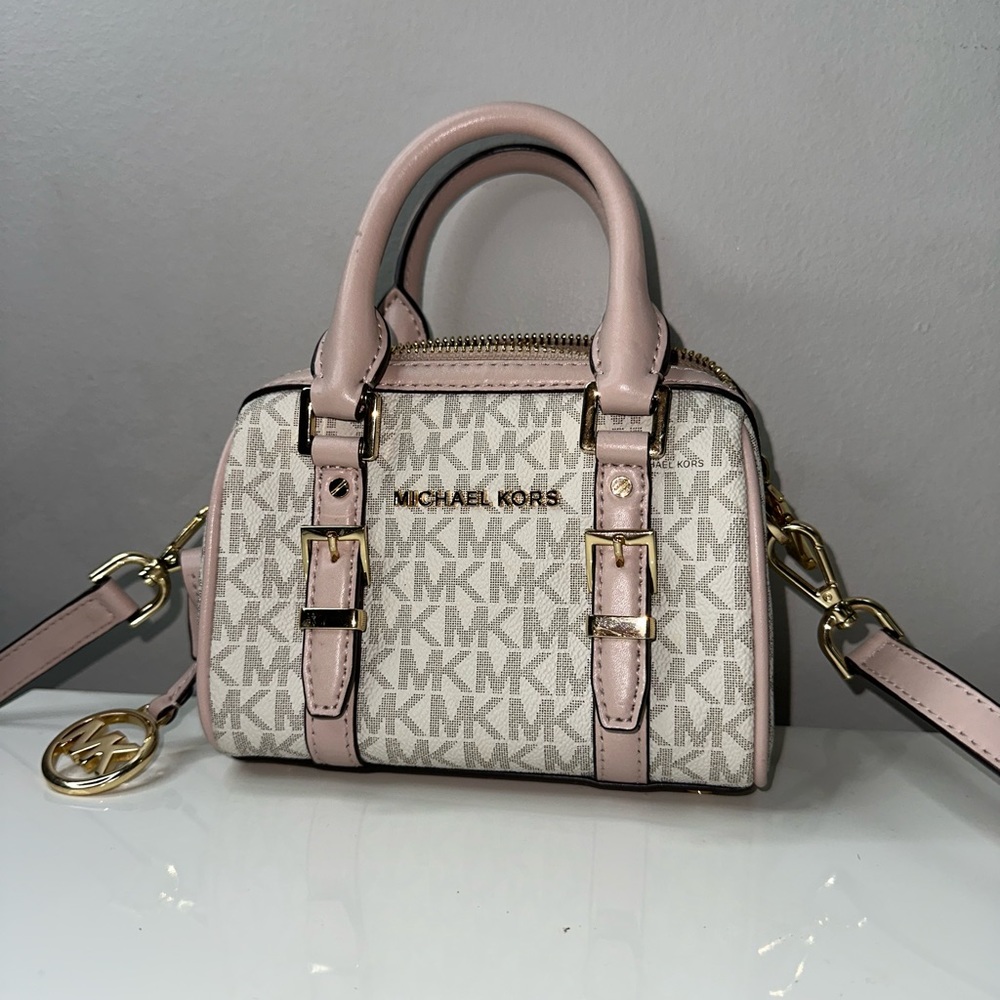 Mini Michael Kors purse- pink and white